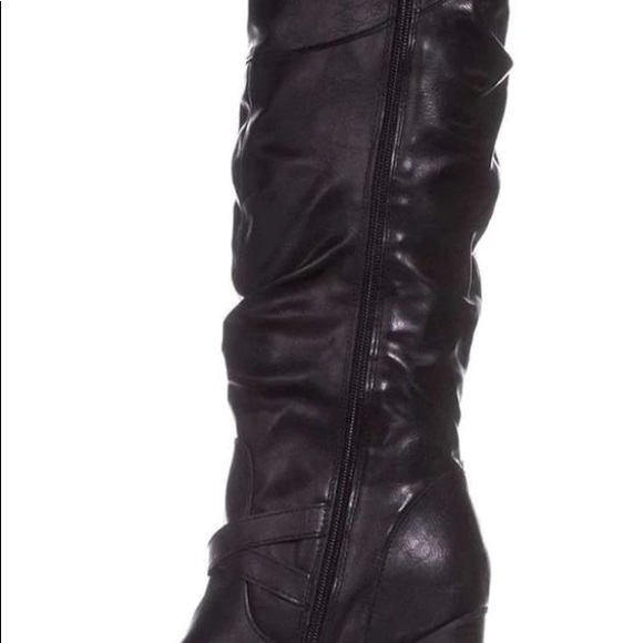 Style & Co. Leather Closed Toe Mid-Calf Boots - Picture 6 of 8